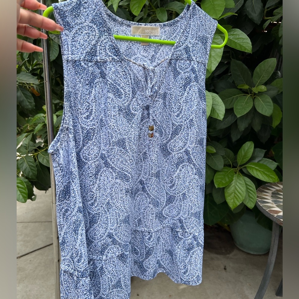 Michael kors paisley blouse